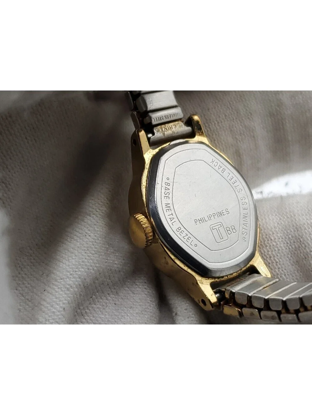Vintage Acqua Timex Lady Gold Tone Hand-Winding Mechanical Watch Running
